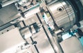 Lathe Metalwork Industry Royalty Free Stock Photo