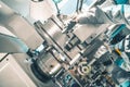 Lathe Metalworking Top View Royalty Free Stock Photo