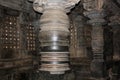 Lathe Pillar inside the main sanctum of Hoysaleswara Temple