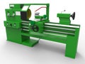 Lathe turning machine