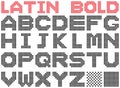 Latin alphabet. Bold.