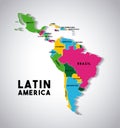 latin america map