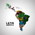 latin america map