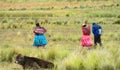 Latin american women in the village