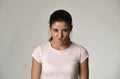 Latin angry and upset woman looking furious and crazy moody in intense anger emotion Royalty Free Stock Photo