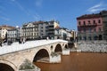 Latin Bridge on Miljacka river Sarajevo,  Bosnia and Herzegovina Royalty Free Stock Photo