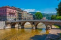 Latin Bridge in the old town of Sarajevo, Bosnia and Hercegovina