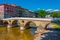 Latin Bridge in the old town of Sarajevo, Bosnia and Hercegovina