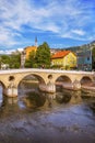 Latin Bridge in Sarajevo - Bosnia and Herzegovina Royalty Free Stock Photo