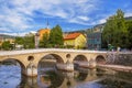 Latin Bridge in Sarajevo - Bosnia and Herzegovina Royalty Free Stock Photo