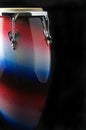 Latin Conga Drum on Black Royalty Free Stock Photo
