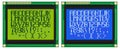 Font for Green and Blue LCD Displays With Dot-Matrix