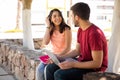 Latin girl with a crush Royalty Free Stock Photo