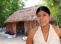 Latin hispanic mayan woman portrait Royalty Free Stock Photo