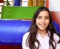 Latin indian teen girl smiling in playground Royalty Free Stock Photo