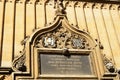 Latin inscription above door of Bodleian Library