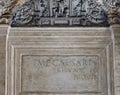 Latin Inscription, Roman emperor Caesar