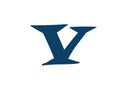 Latin letter V. Vector. Logo for the company. Icon for the site. Separate letter from the alphabet.