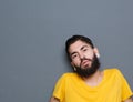 Latin man with beard and piercings Royalty Free Stock Photo
