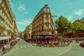 Latin quartier area in Paris, France