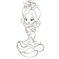 Latin Spanish Cute chibi cartoon girl