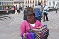 Woman with traditional clothes, Otavalo, Ecuador