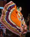 Latina Lady dancer in traditional dress