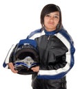 Latina Teen Racer Royalty Free Stock Photo