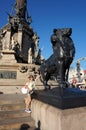 Latina Tourist at the Christopher Columbus Memorial