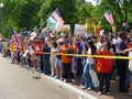 Latino Crowd at the White House Royalty Free Stock Photo