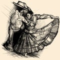 Latino dance Royalty Free Stock Photo