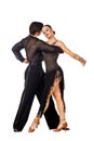 Latino dancers in action Royalty Free Stock Photo