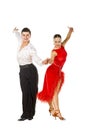 Latino dancers in action Royalty Free Stock Photo