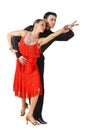 Latino dancers in action Royalty Free Stock Photo