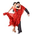 Latino dancers in action Royalty Free Stock Photo