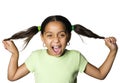 Latino girl laughing Royalty Free Stock Photo
