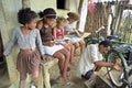 Latino girls are reading storybooks, Brazil