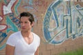 Latino Male In Urban Setting Royalty Free Stock Photo