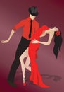Latino Salsa Dancers Royalty Free Stock Photo