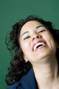 Latino woman laughing Royalty Free Stock Photo