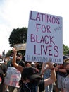 Latinos for Black Lives Royalty Free Stock Photo