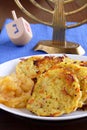 Latkes and dreidel