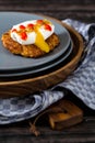 Latkes with Poached Egg