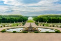 Latona fountain and Versailles park landscape, Paris suburbs, France Royalty Free Stock Photo