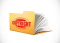 Latop concept - computer data folder Royalty Free Stock Photo