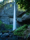 Waterfall in Columbia River Gorge, Oregon, USA Royalty Free Stock Photo