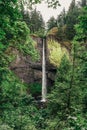 Latourell Falls waterfall along the Columbia River Gorge Royalty Free Stock Photo