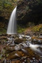 Latourell Waterfall in the Columbia River Gorge in Oregon Royalty Free Stock Photo