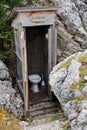 Latrine in the mountains