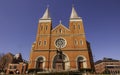 Latrobe, Pennsylvania, USA 3/23/2019 St Vincent Basilica, a Catholic church on the campus of St Vincent College Royalty Free Stock Photo